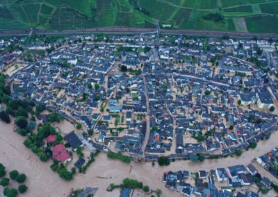 Überflutete Altstadt Ahrweiler